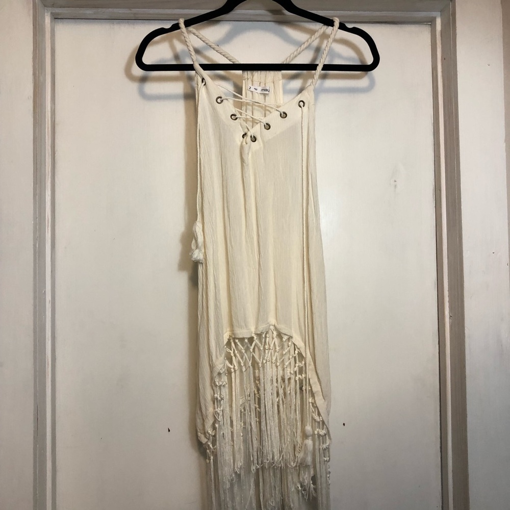 🍄 3 for $20 Fringe shirt boho hippie cowgirl tank